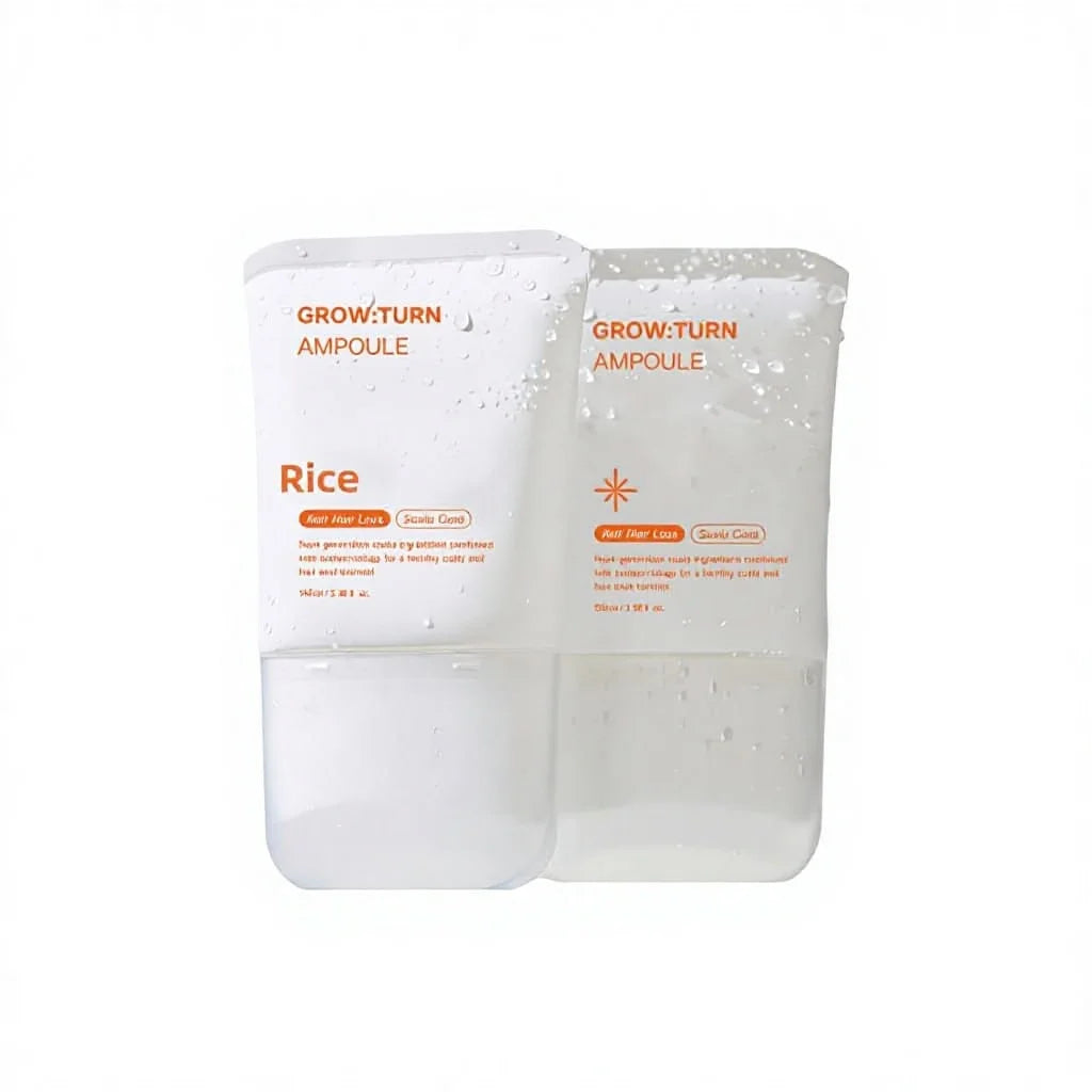 Cross-border Exclusive Mibiao Hair-nourishing Serum GROWTURN Built-in Brush Scalp Massage Anti Hair Shedding Help Thicken