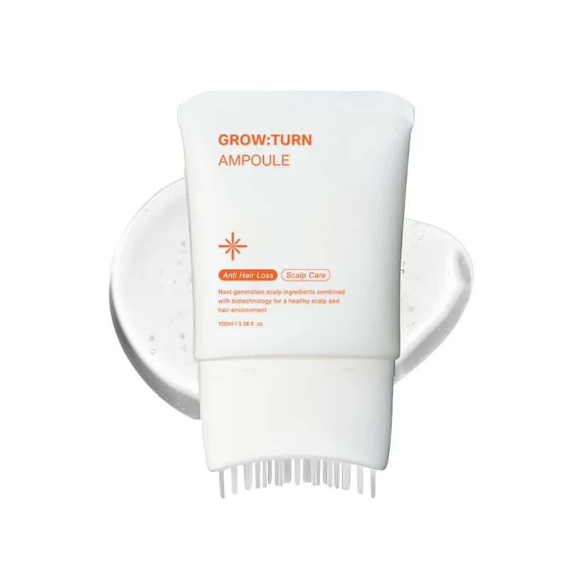 Cross-border Exclusive Mibiao Hair-nourishing Serum GROWTURN Built-in Brush Scalp Massage Anti Hair Shedding Help Thicken